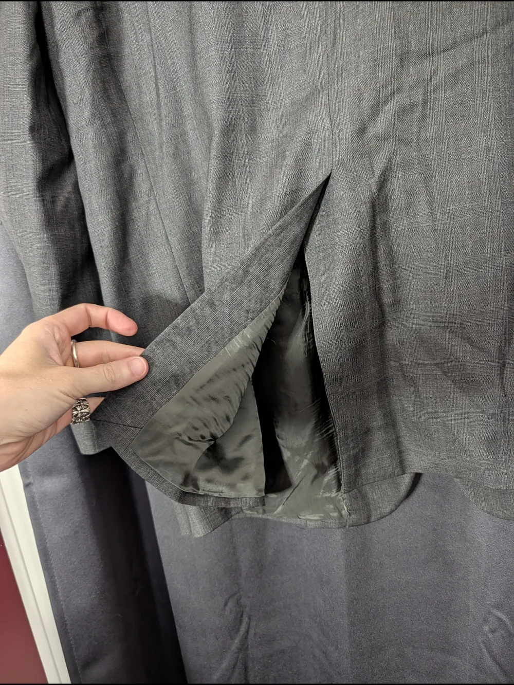 LORO PIANA x Brooks Brothers Gray Plaid Wool Two-Button Sport Coat Made In Italy
